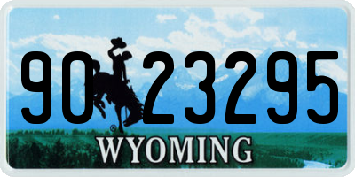 WY license plate 9023295
