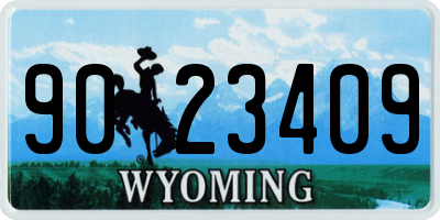 WY license plate 9023409