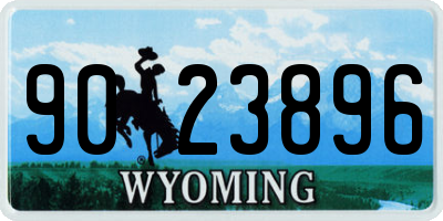 WY license plate 9023896