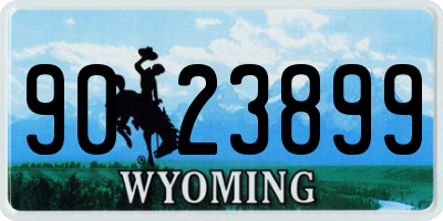 WY license plate 9023899