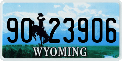 WY license plate 9023906
