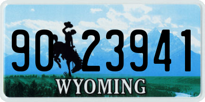 WY license plate 9023941
