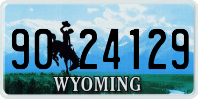 WY license plate 9024129