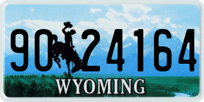 WY license plate 9024164