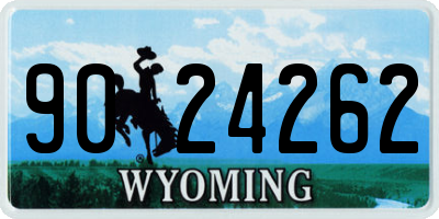WY license plate 9024262