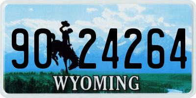 WY license plate 9024264