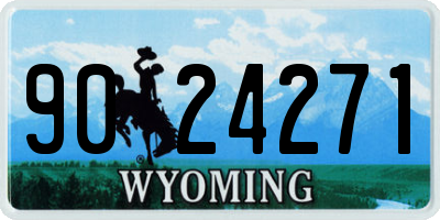 WY license plate 9024271
