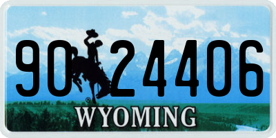 WY license plate 9024406