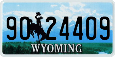 WY license plate 9024409