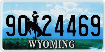 WY license plate 9024469