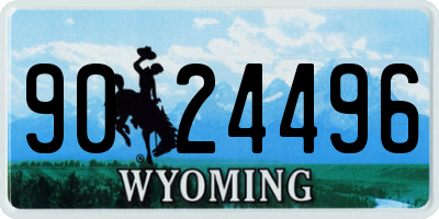 WY license plate 9024496