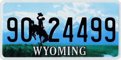 WY license plate 9024499