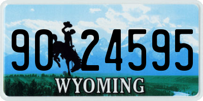 WY license plate 9024595