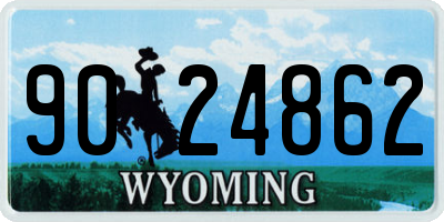 WY license plate 9024862