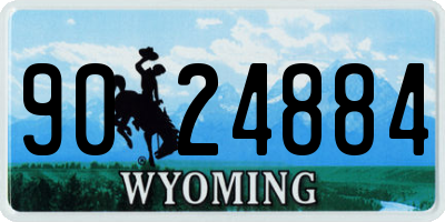 WY license plate 9024884