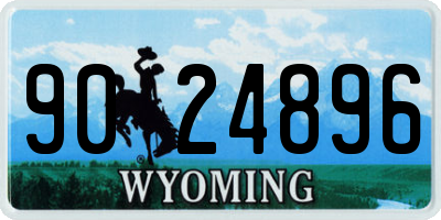 WY license plate 9024896