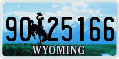 WY license plate 9025166