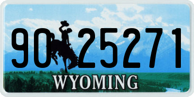 WY license plate 9025271