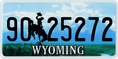 WY license plate 9025272