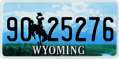 WY license plate 9025276