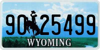 WY license plate 9025499
