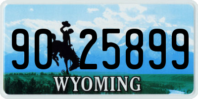 WY license plate 9025899