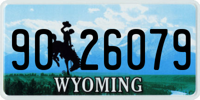 WY license plate 9026079
