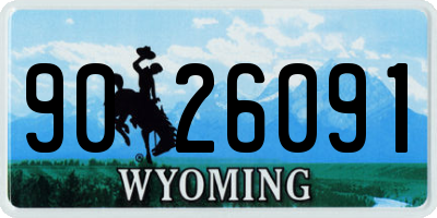 WY license plate 9026091