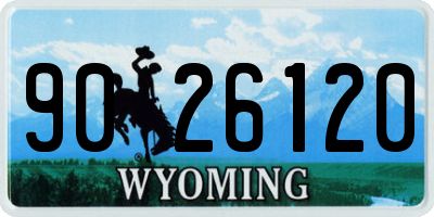 WY license plate 9026120