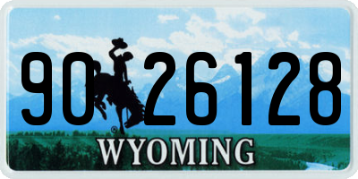 WY license plate 9026128