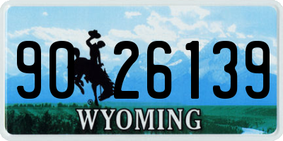 WY license plate 9026139