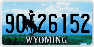 WY license plate 9026152
