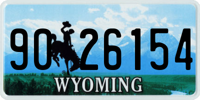 WY license plate 9026154