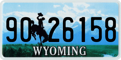 WY license plate 9026158