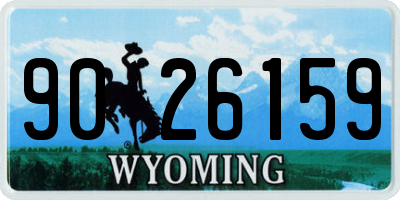 WY license plate 9026159