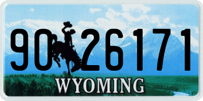 WY license plate 9026171
