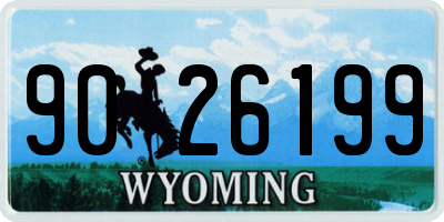 WY license plate 9026199