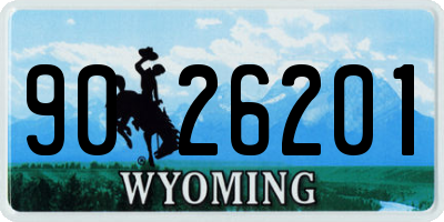 WY license plate 9026201