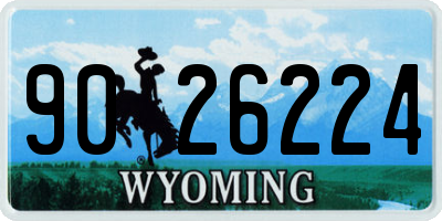WY license plate 9026224