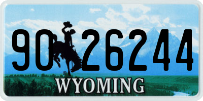 WY license plate 9026244