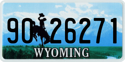 WY license plate 9026271