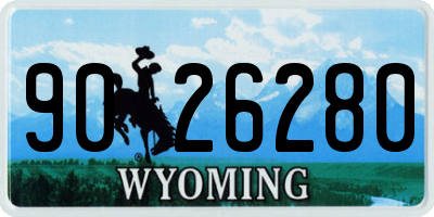 WY license plate 9026280