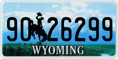 WY license plate 9026299