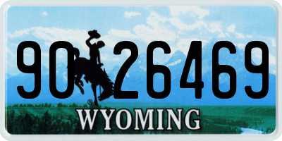 WY license plate 9026469