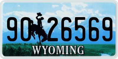 WY license plate 9026569