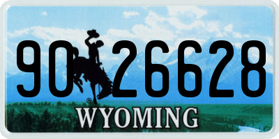 WY license plate 9026628
