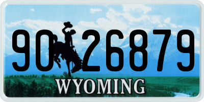 WY license plate 9026879