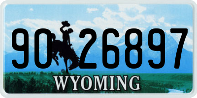 WY license plate 9026897