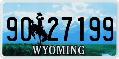 WY license plate 9027199