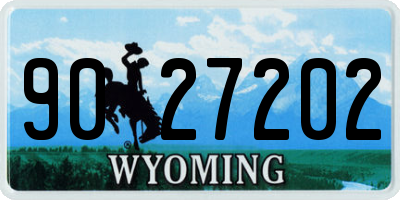 WY license plate 9027202
